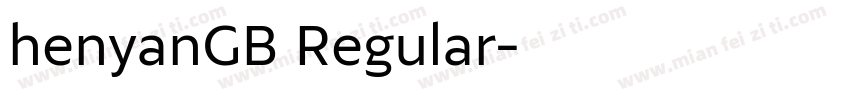henyanGB Regular字体转换